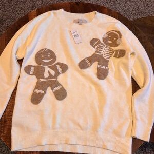 New with tags gingerbread sweater (size small)